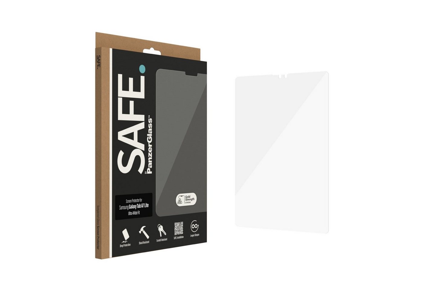 SAFE by PanzerGlass Glas Samsung Galaxy Tab A7 Lite, UWF, Displayschutzfolie von SAFE by PanzerGlass