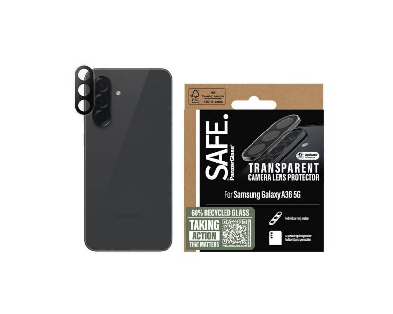 SAFE by PanzerGlass Kameraschutzglas Camera Lens Protector für Samsung Galaxy A36, Kameraschutz, Lens Glas, Linsenschutz, kratz- & stoßfest von SAFE by PanzerGlass