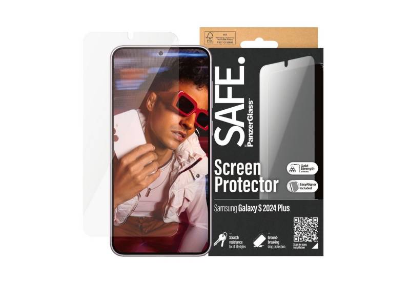 SAFE by PanzerGlass Displayschutzglas Ultra Wide Fit Screen Protector für Samsung Galaxy S24+, Displayschutzfolie, stoßfest, kratzbeständig von SAFE by PanzerGlass