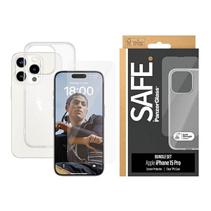 SAFE. by PanzerGlass™ 2-in-1 Schutz-Set für Apple iPhone 15 Pro von SAFE. by PanzerGlass™