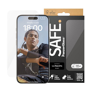 SAFE. by PanzerGlass™ Ultra Wide Fit Display-Schutzglas für Apple iPhone 15 Pro von SAFE. by PanzerGlass™