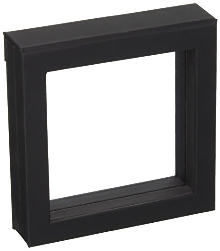 SAFE 4507 Schweberahmen schwarz 13x13 cm - Münzrahmen - Objektrahmen - Münzständer 3D Rahmen für Ihre Münzen von SAFE