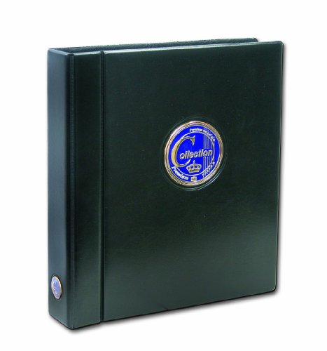 SAFE 481 Compact A4-Album Premium für Postkarten I Schwarzer Einband I 4-Ringmechanik mit Normabstand I Metallplakette auf Cover und Rücken von SAFE