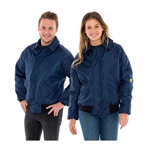 Safeguard WJ-WC10-NBS ESD Winterjacke, 130g/m², S, Marineblau von SAFEGUARD