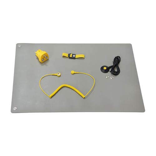 Safeguard WL45061 ESD Tischmatten Set, M Pro, 600mm x 900mm, Grau, 5 Stück von Safeguard