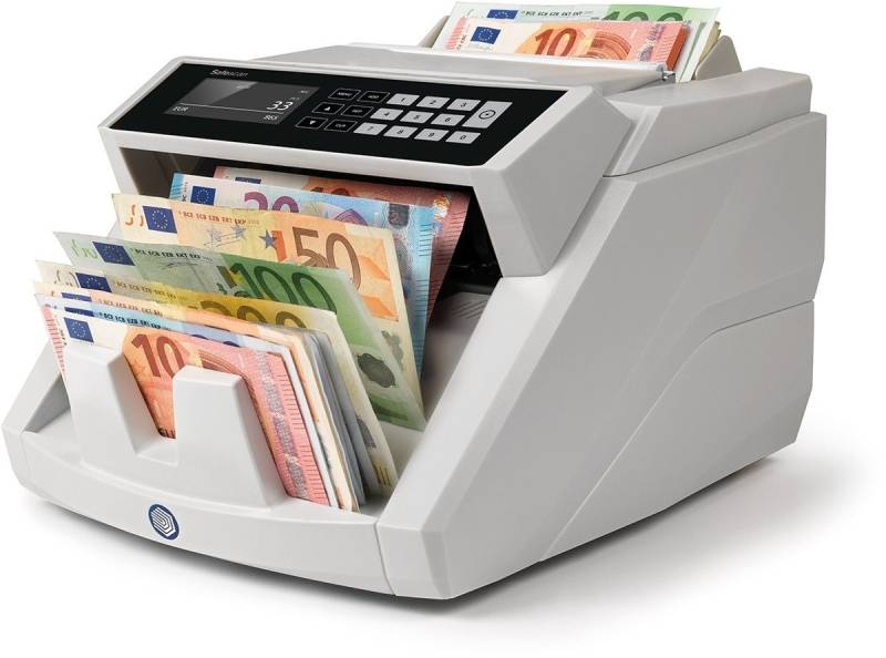 SAFESCAN Geldkassette Geldzählmaschine 2465-S weiß von SAFESCAN