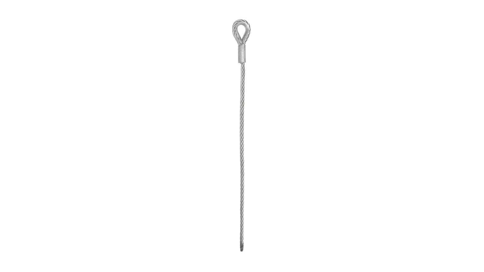Safetex Anschlagseil für Drahtseilhalter verzinkt, für Seil-Ø 8 mm, Nutzlast 240 kg, Nutzlänge 2 m von SAFETEX