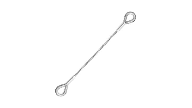 Safetex Riggingseile nach EN 13414 mit 2 Sonderkauschen, konisch verpresst, Nutzlast 1000 kg, Nutzlänge 4,0 m von SAFETEX