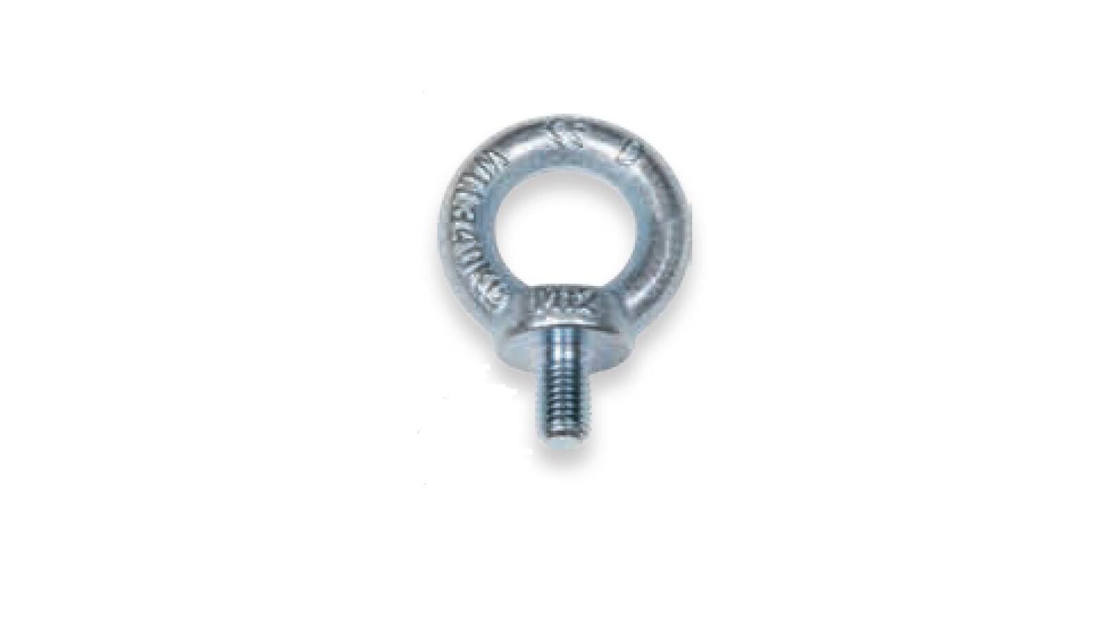Safetex Ringschraube DIN 580, verzinkt, im Gesenk geschmiedet, Nutzlast 140 kg von SAFETEX