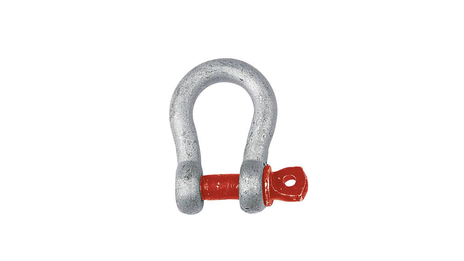 Safetex Schäkel mit Schraubbolzen, feuerverzinkt, Nutzlast 6500 kg Safetex Schäkel mit Schraubbolzen, feuerverzinkt, Nutzlast 6500 kg von SAFETEX