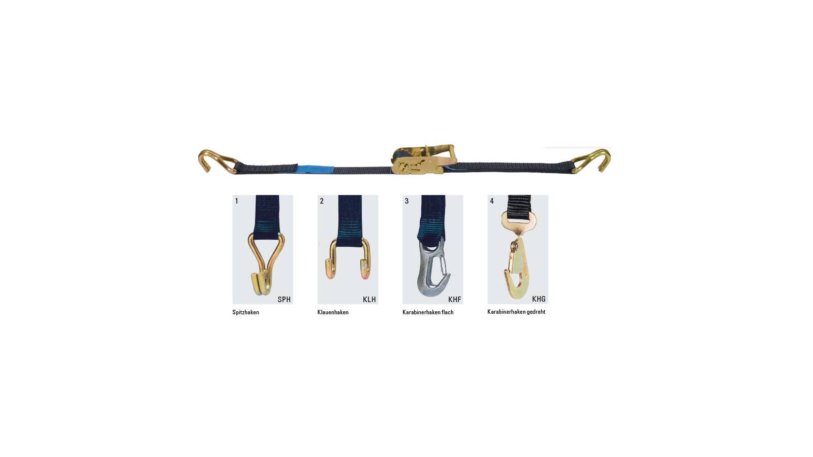Safetex Zurrgurte 35 mm - zweiteilig mit Druckratsche LC 1000 daN 6,0 m Safetex Zurrgurte 35 mm - zweiteilig mit Druckratsche LC 1000 daN 6,0 m von SAFETEX