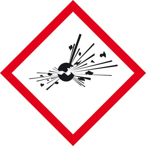 SafetyMarking 31.B1011 GHS-Gefahrenpiktogramm 01 explodierende Bombe Folie selbstklebend (B x H) 52m von SAFETYMARKING