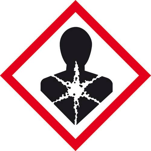 SafetyMarking 39.B1023 GHS-Gefahrenpiktogramm 08 Gesundheitsgefahr Polyester (B x H) 50mm x 50mm von SAFETYMARKING