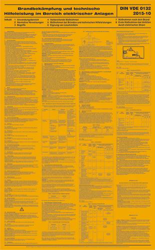 SafetyMarking 43.A9015 Aushang Brandbekämpfung im Bereich elektrischer Anlagen Kunststoff (B x H) 4 von SAFETYMARKING