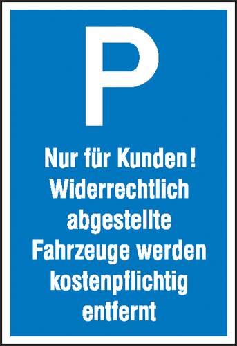 SafetyMarking 52.5145 Parkplatzschild Parkplatz Aluminium (B x H) 400mm x 600mm 1St. von SAFETYMARKING