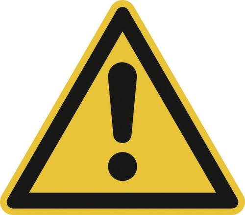 Warnschild Allgemeines Warnzeichen Folie selbstklebend 25mm ISO 7010 500St. von SAFETYMARKING