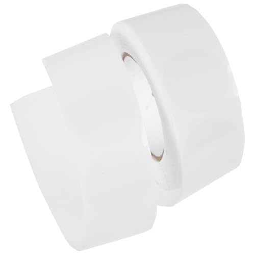 SAFIGLE 1 Rolle Geschenkanhänger Aufkleber Kreisform Punkte Umschlagversiegelung Klebeversiegelung Vinyl Abnehmbar Klar Verwendung Nummer Farbe Wrapper Aufkleber Umschlagaufkleber Etikett von SAFIGLE