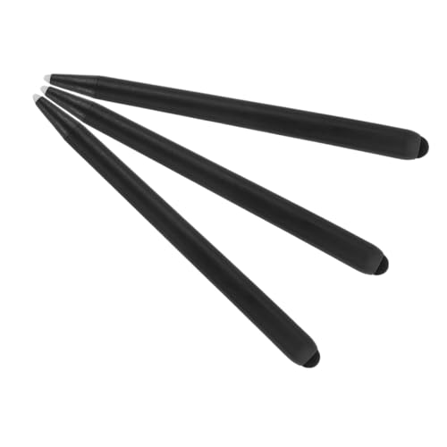 SAFIGLE 3 Stück Doppelköpfiger Stift Stifte Für Telefone Eingabestift Für Tablet Buntstifte Stiftstifte Handschrift-Stift Universeller Kapazitiver Eingabestift Abs Black von SAFIGLE