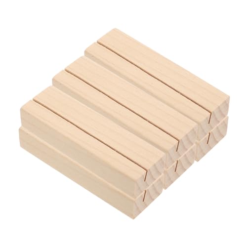 SAFIGLE 6 Stück Geschäftskartenhalter Stand Tischnummern stehen Basis für Fotoclips aus Holz Visitenkartenständer fürs Büro Postkartenhalter Foto zeigt Basis Buche Beige SAFIGLE 6 Stück Geschäftskartenhalter Stand Tischnummern stehen Basis für Fotoclips aus Holz Visitenkartenständer fürs Büro Postkartenhalter Foto zeigt Basis Buche Beige von SAFIGLE