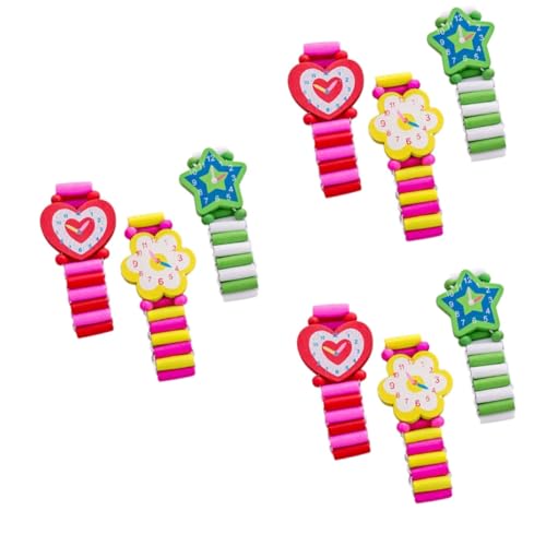 SAFIGLE 9-teiliges Set Cartoon-ristuhren Stoppuhr Cartoon-Armbanduhr Jungen Mädchen Betrachten Kinder Schauen Zu Gefälscht Dehnbare Armbanduhr Armbanduhr-Spielzeug Vorgeben Holz Uhr Bambus SAFIGLE 9-teiliges Set Cartoon-ristuhren Stoppuhr Cartoon-Armbanduhr Jungen Mädchen Betrachten Kinder Schauen Zu Gefälscht Dehnbare Armbanduhr Armbanduhr-Spielzeug Vorgeben Holz Uhr Bambus von SAFIGLE