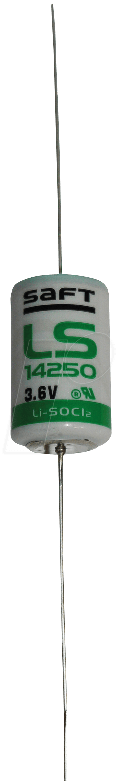 LS 14250CNA - Lithium Batterie, 1/2 AA, 1200 mAh, axial, 1er-Pack von SAFT