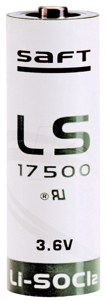 LS 17500 - Lithium Batterie, A (Bobbin), 3600 mAh, 1er-Pack von SAFT
