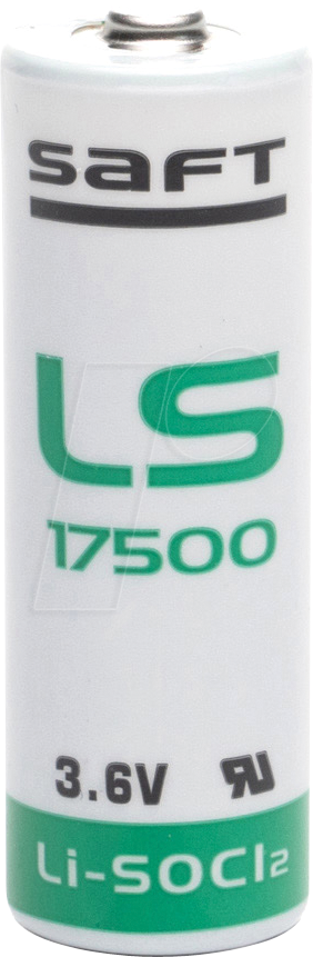 LS 17500 X480 - Lithium Batterie, A (Bobbin), 3600 mAh, 480er-Pack von SAFT