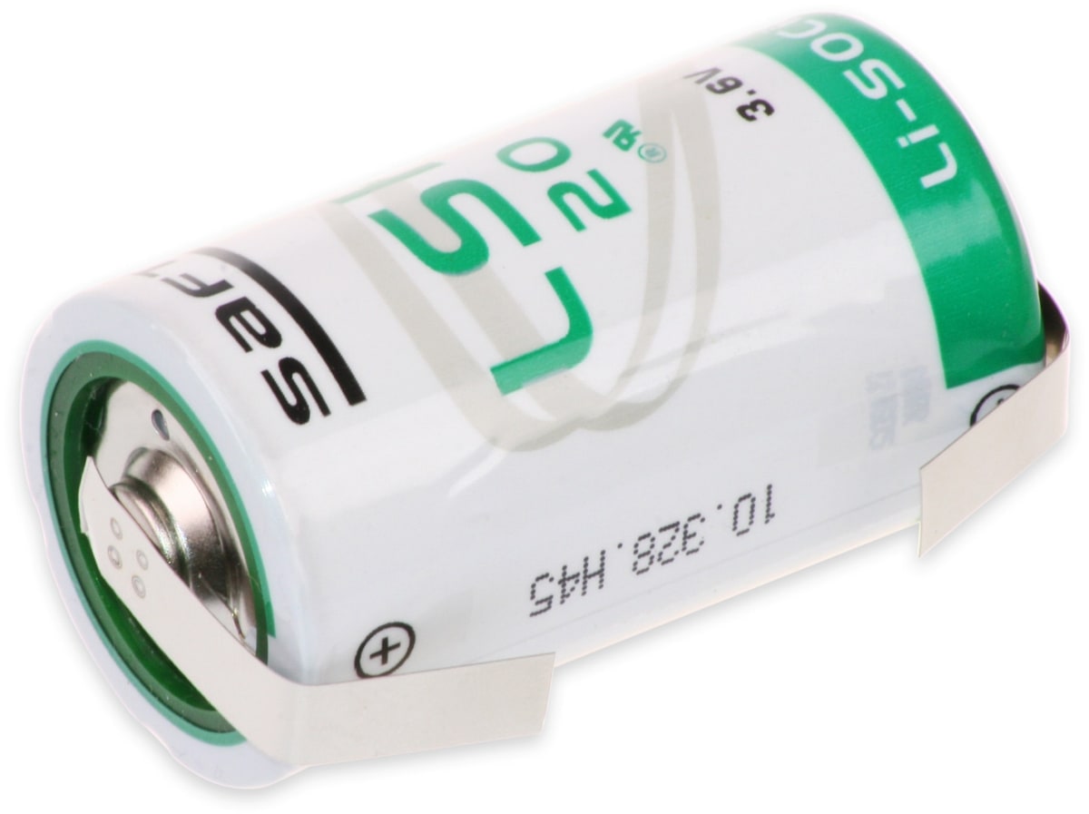 SAFT Lithium-Batterie LSH 20-CNR, D, mit U-Lötfahne, 3,6 V-, 13000 mAh SAFT Lithium-Batterie LSH 20-CNR, D, mit U-Lötfahne, 3,6 V-, 13000 mAh von SAFT