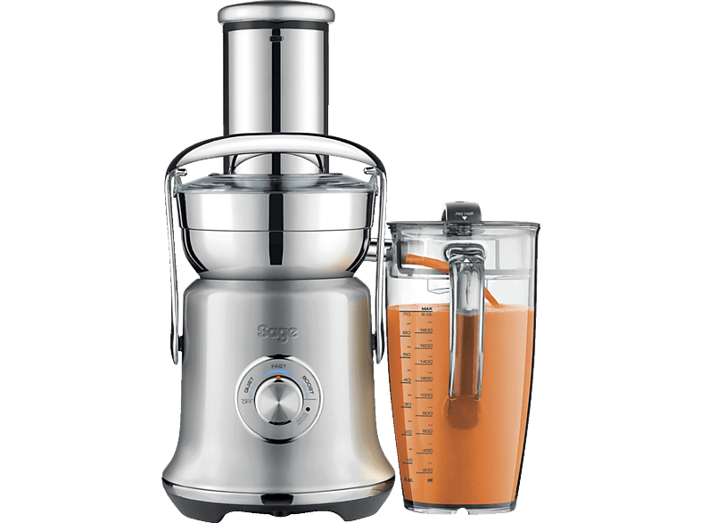 SAGE SJE830BSS2EEU1 The Nutri Juicer Cold XL Entsafter 1500 Watt, Silber/Transparent von SAGE