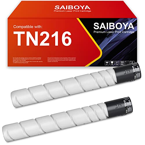 SAIBOYA Kompatibel TN-216 TN216 TN319 TN-319 2*Schwarz Toner A11G131 Ersatz für Konica Minolta TN216 TN319 für Konica Minolta Bizhub C220 C280. von SAIBOYA