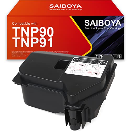 SAIBOYA Kompatibler TNP90 TNP91 Schwarz (ACTD030) Toner kartusche 20.000 Seitenausbeutersatz für Konica Minolta Bizhub 4050i 4750i 4700i Drucker. von SAIBOYA