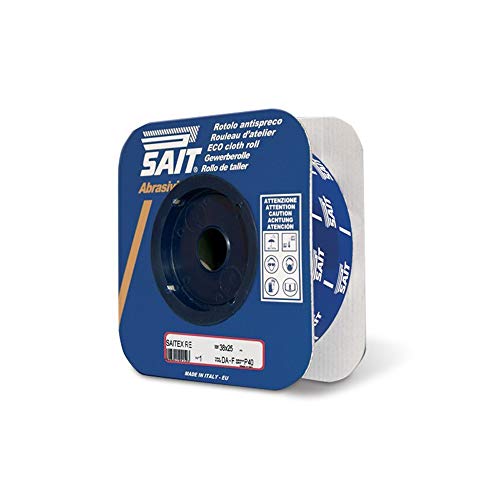 Sait 24044 RE-Saitex DA-F Schleifgewebe-Sparrolle, 50mm x 25mm, 180 Körnung von SAIT