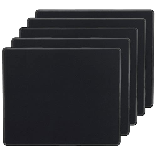 SaiTech IT (5 Pack) 3 mm Stärke Speed Gummi Mauspad schwarz 1030 Skid resistent Surface-Black von SAITECH IT
