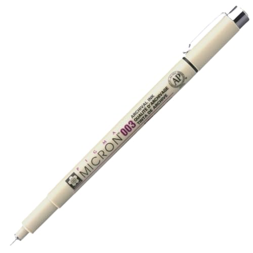 Pigma MICRON Fineliner, schwarz, 0.15mm (Nr.003) von SAKURA