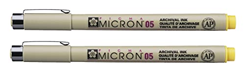 Pigma MICRON Fineliner GELB (#3), 0.45mm (Nr.05) von SAKURA