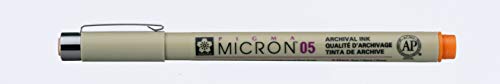 Pigma MICRON Fineliner ORANGE (#5) 0.45mm (Nr.05) von SAKURA