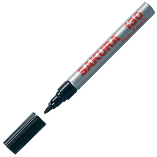 SAKURA 130 Pen-Touch SCHWARZ (#49), Universal-Permanentmarker, 1 Stück von SAKURA