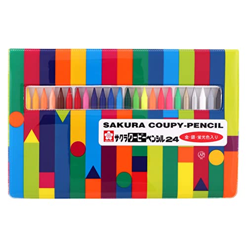 SAKURA COUPY-PENCIL 24 Farben Buntstift Soft Case FY24-R1 von SAKURA