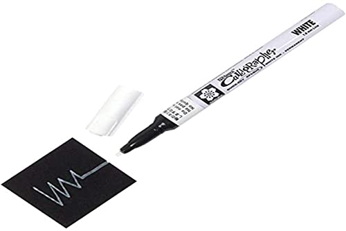 SAKURA - Pen-Touch Kalligraphie - weiß - fein, weiß, 1,8 mm, BXPSK-C#50 von SAKURA