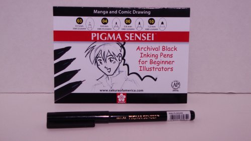 SAKURA Pigma Sensei 03 Pen Black 0,30 mm Ultra Fine Tip by von SAKURA