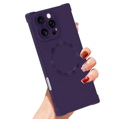SAKUULO Magnetische Schutzhülle für iPhone 16 Pro Max, kompatibel mit Magsafe, vollständiger Kameraschutz, Silikon, stoßfest, schützend, schlanke Handyhülle für Damen und Mädchen, für iPhone 16 Pro SAKUULO Magnetische Schutzhülle für iPhone 16 Pro Max, kompatibel mit Magsafe, vollständiger Kameraschutz, Silikon, stoßfest, schützend, schlanke Handyhülle für Damen und Mädchen, für iPhone 16 Pro von SAKUULO