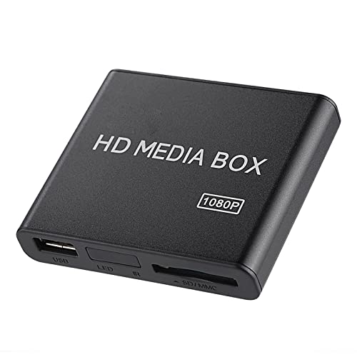 Full HD Media Player 1080P Box, Unterstützt RMVB MP3 USB AVI MKV, Kleine Größe, Schönes Aussehen, Unterstützt Automatische Ausgabeerkennung, Mehrere OSD-Sprachen (EU-Stecker) von SALALIS