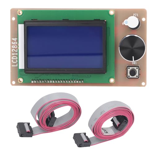 RAMPS1.4 Graphic Smart Display Controller Board LCD-Bildschirm, Große Größe, Ein-Knopf-Bedienung, Ausgezeichnetes PCB-Material, Breite Anwendung, Geeignet für Anet A8 Plus von SALALIS