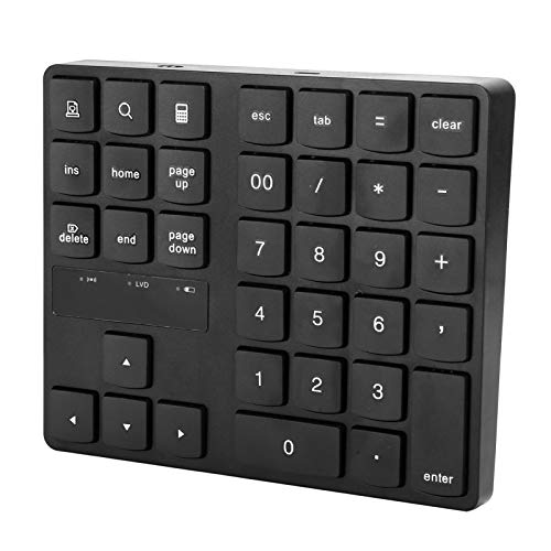 SALALIS Mini Numerische Tastatur, Plug and Play Mini Tragbare Numeric Keypad Tastatur 35 Tasten Mini Tastatur mit 2,4G Empfänger für Andro/OS X System von SALALIS