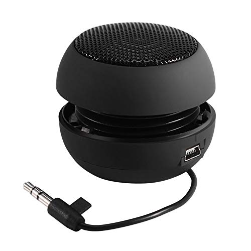 Tragbarer Mini-Lautsprecher mit 3,5mm AUX Audioschnittstelle, eingebauter Akku, Hubloch Design, ausgestattet mit USB Ladekabel, geeignet für MP3, MP4, MP5, Smartphone, und von SALALIS