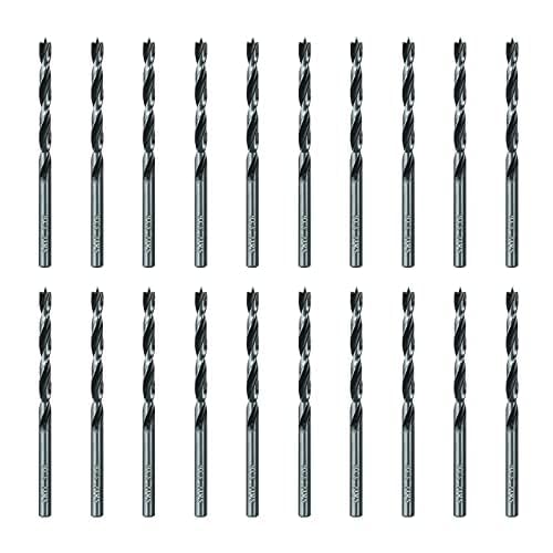 SALI 20 Stück Holzbohrer-Set 5mm Karbonstahl Holzbohrer-Set für Hartholz, Sperrholz, Kunststoff runde Löcher in allen Arten von Holz, perfekt für DIY-Holzbearbeitung, Schnitzen, Gravieren und Bohren SALI 20 Stück Holzbohrer-Set 5mm Karbonstahl Holzbohrer-Set für Hartholz, Sperrholz, Kunststoff runde Löcher in allen Arten von Holz, perfekt für DIY-Holzbearbeitung, Schnitzen, Gravieren und Bohren von SALI