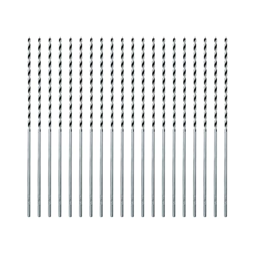 SALI 20 Stück Holzbohrer Set Lang Extra Scharfe Bohrer für Hartholz Sperrholz Kunststoff, Holzschlangenbohrer Set perfekt für DIY-Holzbearbeitung 300 mm lange Balkenbohrer Ø 5mm Holzspiralbohrer von SALI