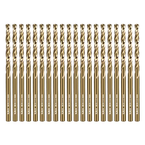 SALI 20 Stücke M35 HSS Cobalt Bohrer Set mit Spiralbohrer 3.2mm HSS-Co Stahlbohrer Eisenbohrer Metallbohrer Set für Holz, Metall, Kunststoff, Aluminium, Hartplastik, Edelstahl SALI 20 Stücke M35 HSS Cobalt Bohrer Set mit Spiralbohrer 3.2mm HSS-Co Stahlbohrer Eisenbohrer Metallbohrer Set für Holz, Metall, Kunststoff, Aluminium, Hartplastik, Edelstahl von SALI