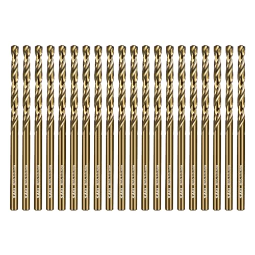 SALI 20 Stücke M35 HSS Cobalt Bohrer Set mit Spiralbohrer 3mm HSS-Co Stahlbohrer Eisenbohrer Metallbohrer Set für Holz, Metall, Kunststoff, Aluminium, Hartplastik, Edelstahl SALI 20 Stücke M35 HSS Cobalt Bohrer Set mit Spiralbohrer 3mm HSS-Co Stahlbohrer Eisenbohrer Metallbohrer Set für Holz, Metall, Kunststoff, Aluminium, Hartplastik, Edelstahl von SALI