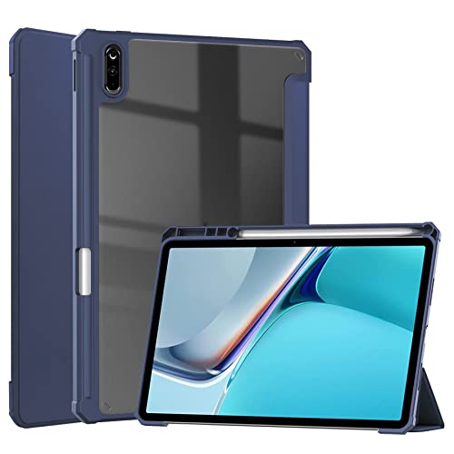 Tablet-Schutzhülle, dünn, kompatibel mit Huawei MatePad 27,9 cm (11 Zoll) 2021, Tablet-Hülle mit Stifthalter, automatischer Wake/Sleep-Funktion, dreifach faltbarer Ständer, Smart-Hülle mit von SALLO